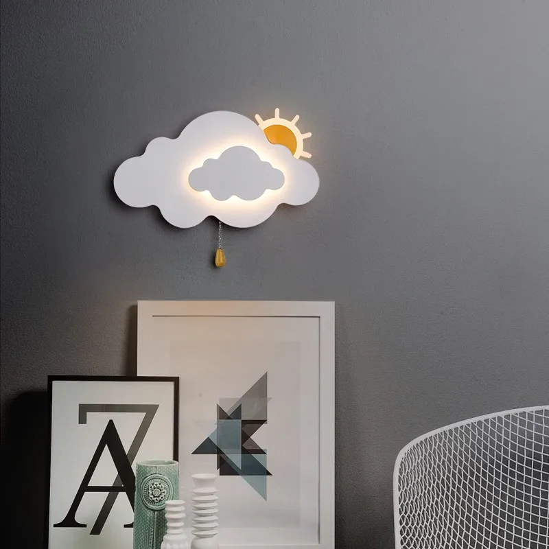 Baby Nursery Knobs - 2025 Cloudโคมไฟเด็กโคมไฟข้างเตียงMinimalist Modernเนอสเซอรี่เด็กห้องสาวน้อยเด็กห้องนอนข้างเตียงLigh