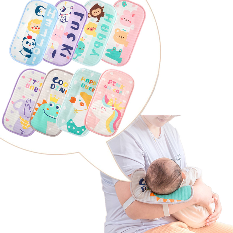 Baby Nursery Pillow - หมอนให้นมลูกผ้าไหมน้ำแข็งระบายอากาศได้แผ่นรองแขนยืดหยุ่นสำหรับทารกแรกเกิดดูแลทุกวันหมอนให้นมบุตร