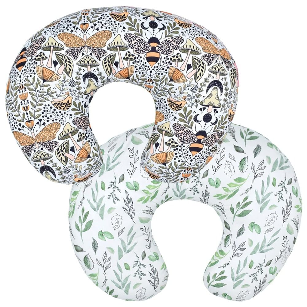 Baby Nursery Pillow - หมอนรองคอยืดได้สำหรับเด็กทารก, ปลอกหมอนพยาบาลเปลี่ยนได้เป็นมิตรปกป้องตัวเครื่องไหนระบายอากาศได้รูปตัวยู