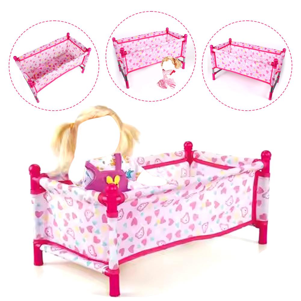 Baby Nursery Accessories - เตียงของเล่นจำลอง เตียงตุ๊กตา เฟอร์นิเจอร์ของเล่น เตียงเด็กเล็ก ของตกแต่งห้องเด็กอ่อน ของขวัญวันเกิด