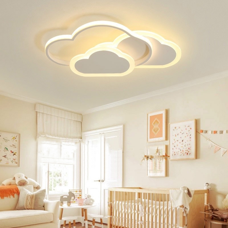 โคมไฟเพดานรูปเมฆสีขาว โคมไฟห้อ - Baby Nursery Ceiling Light บทวิจารณ์และราคา