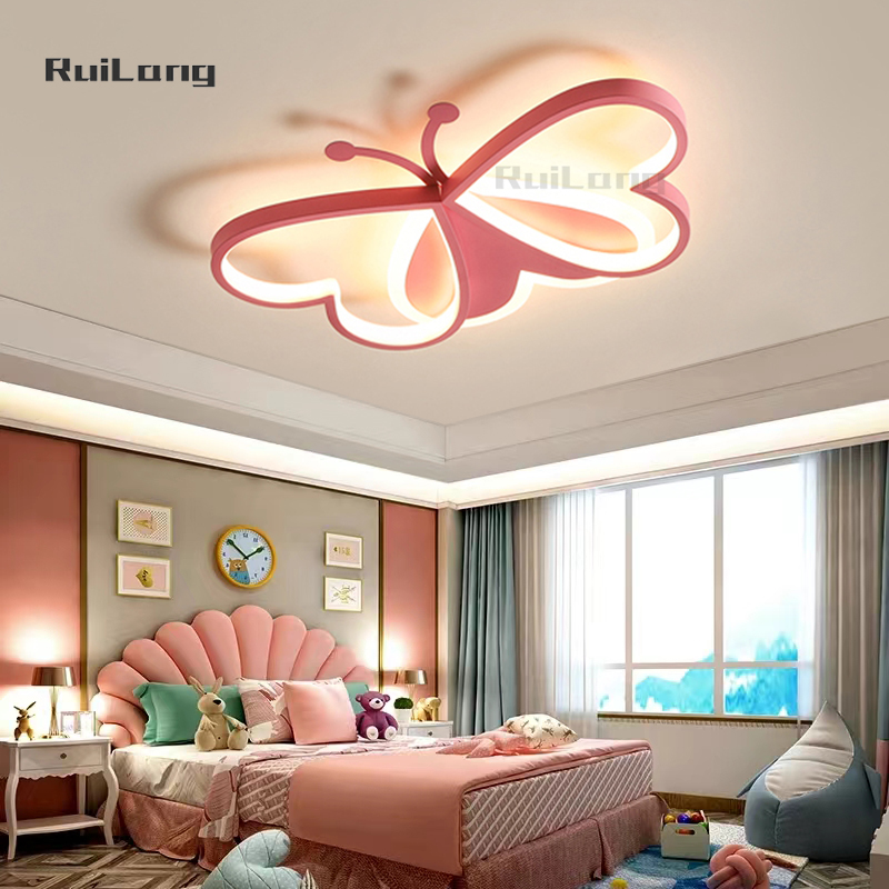 โคมไฟเพดานรูปผีเสื้อการ์ตูน LE - Baby Nursery Ceiling Light บทวิจารณ์และราคา