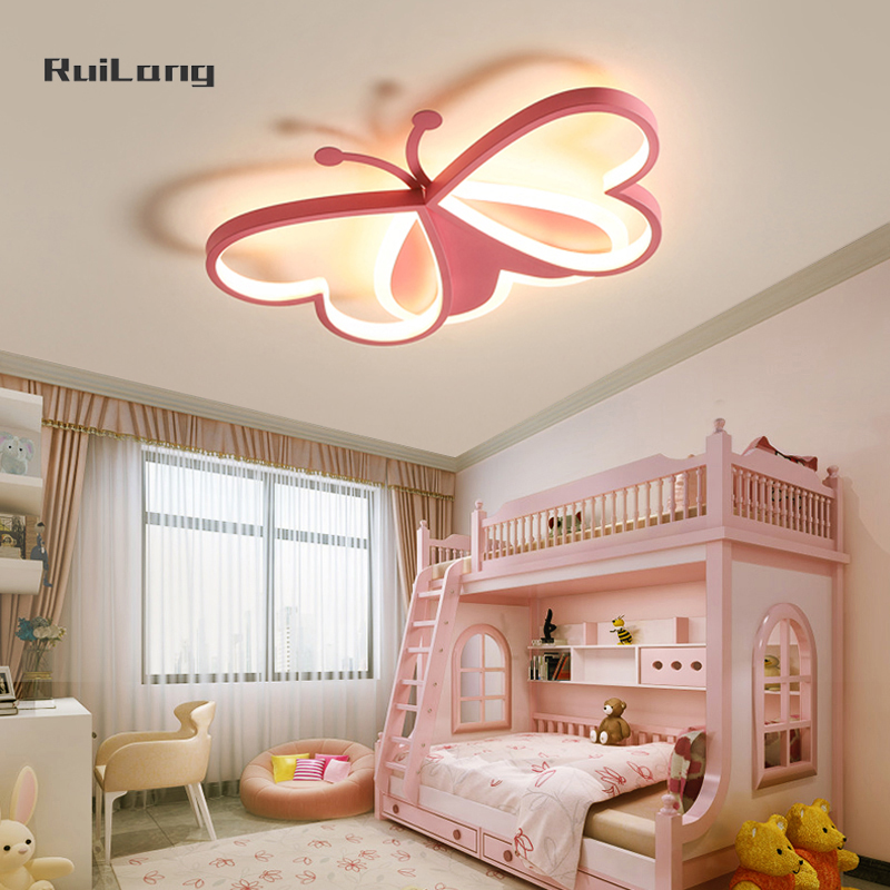 โคมไฟเพดานรูปผีเสื้อการ์ตูน LE - Baby Nursery Ceiling Light บทวิจารณ์และราคา