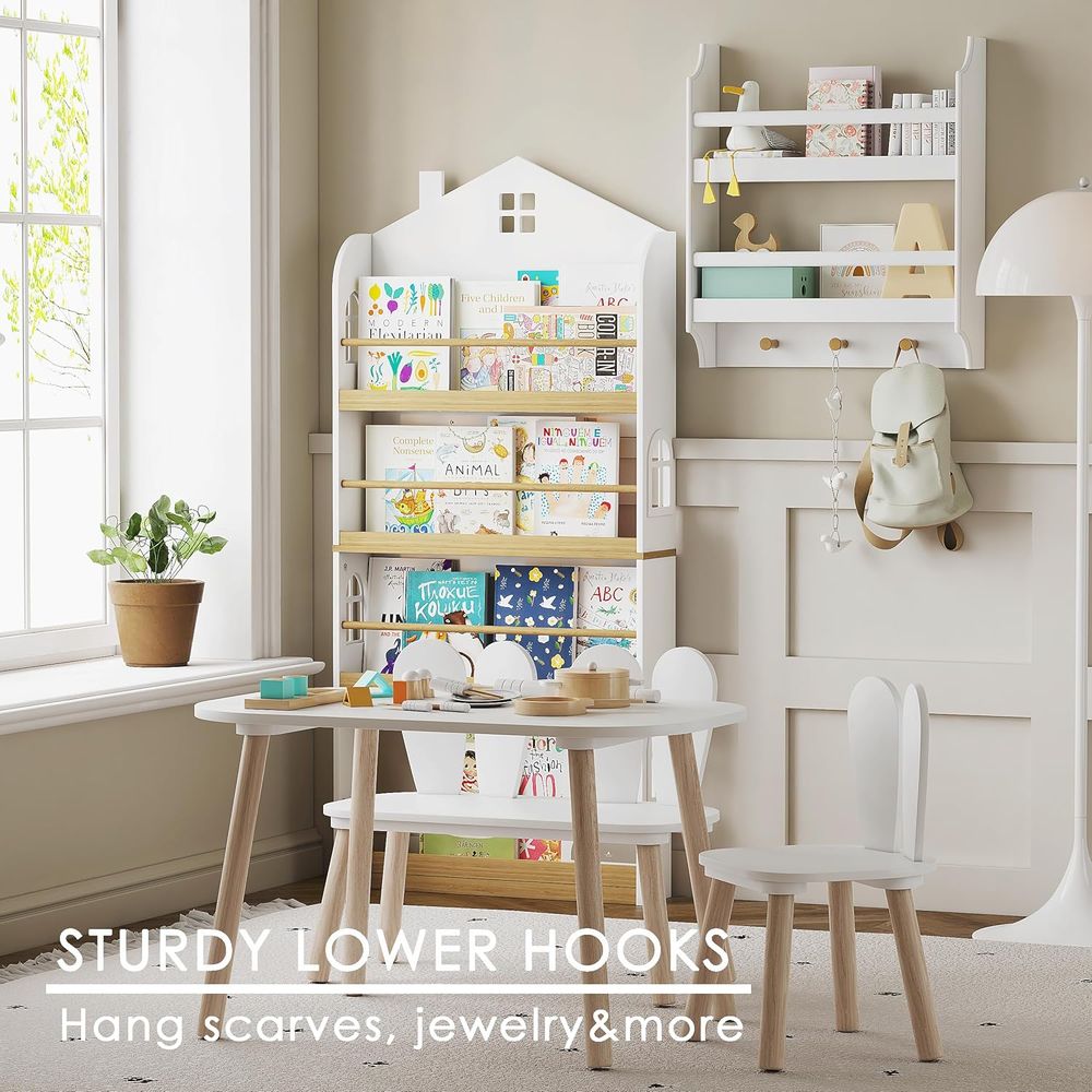 ชั้นวางหนังสือสำหรับเด็กแบบลอย - Baby Nursery Bookshelf บทวิจารณ์และราคา