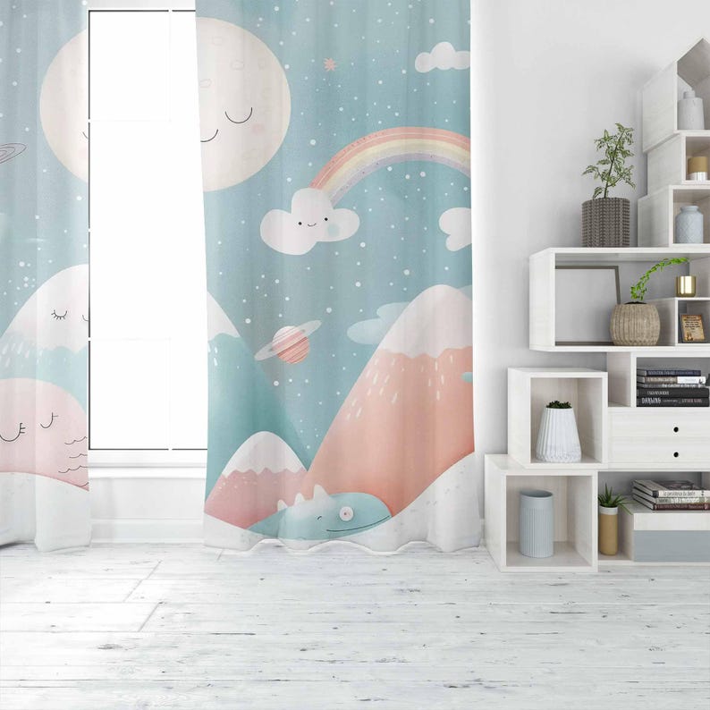 ม่านกันแสงสำหรับห้องเด็ก ลายภู - Baby Nursery Blackout Curtains บทวิจารณ์และราคา