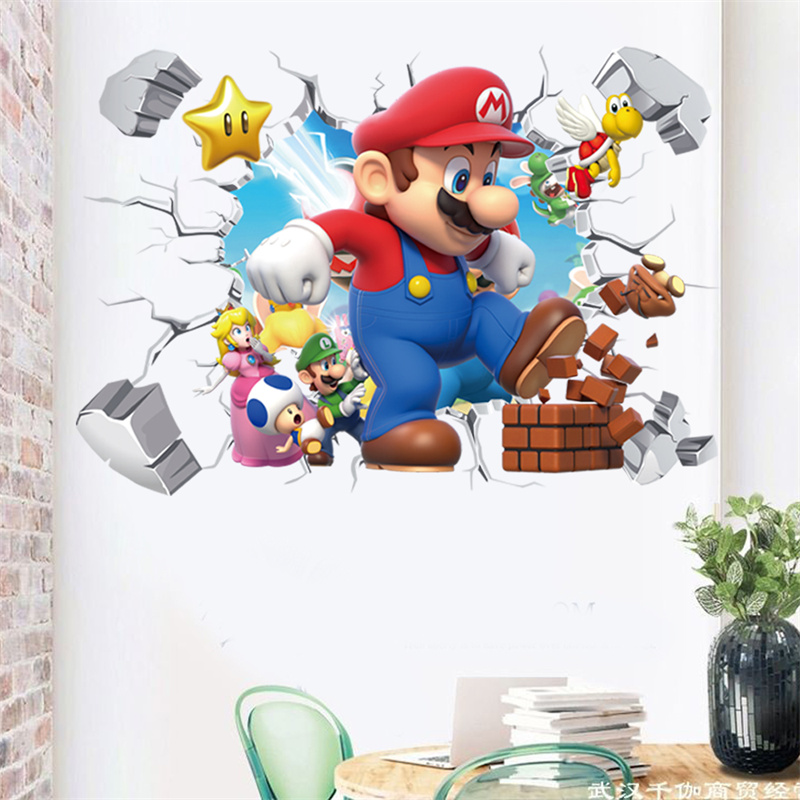 3D การ์ตูนอะนิเมะเกมตัวละครสติ - Baby Nursery Decals บทวิจารณ์และราคา