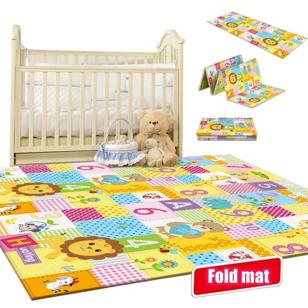 เสื่อเล่นเด็กแบบพับได้ปลอดสารพ - Baby Nursery Games บทวิจารณ์และราคา