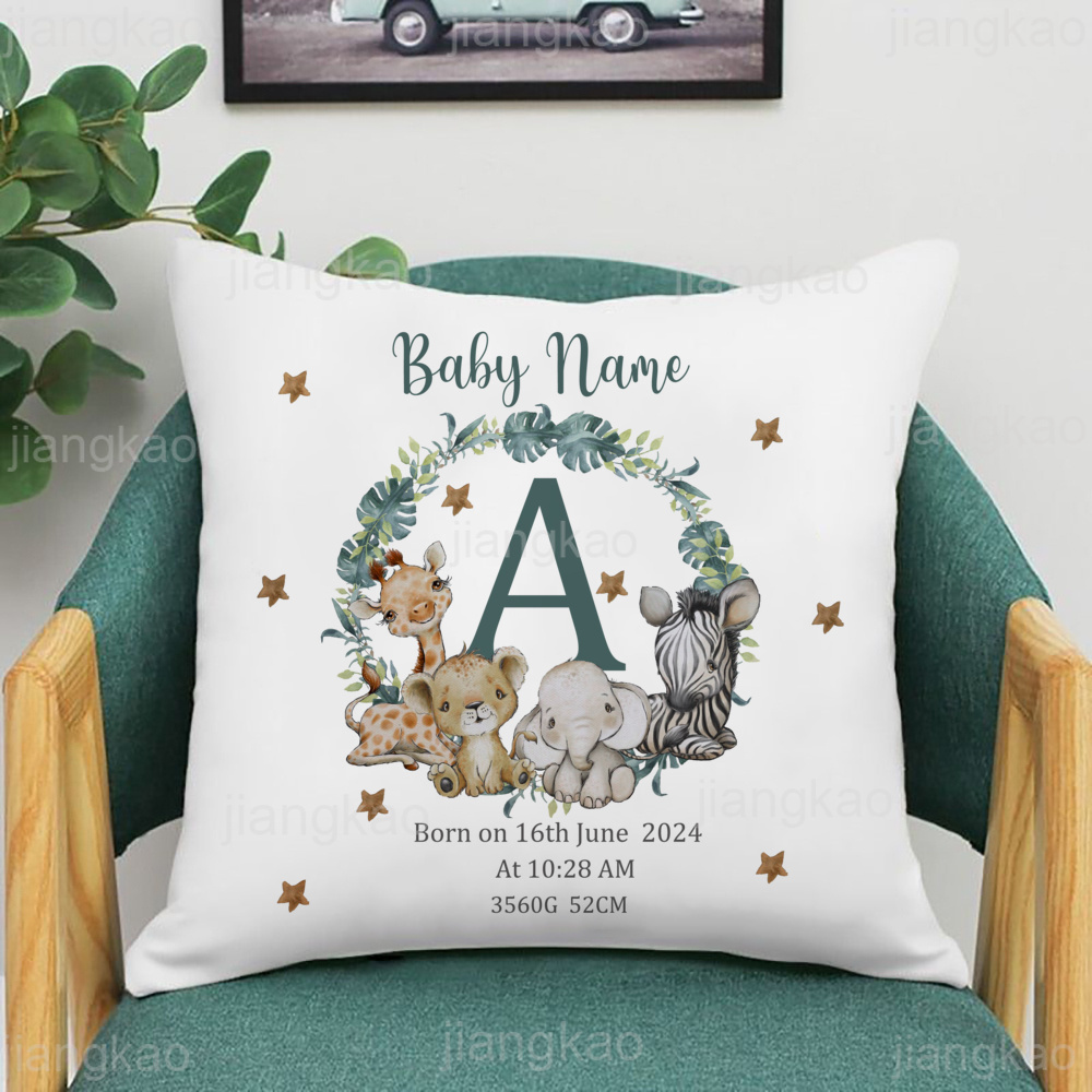 เคสรูปสัตว์ซาฟารีส่วนบุคคลพร้อ - Baby Nursery Pillow บทวิจารณ์และราคา