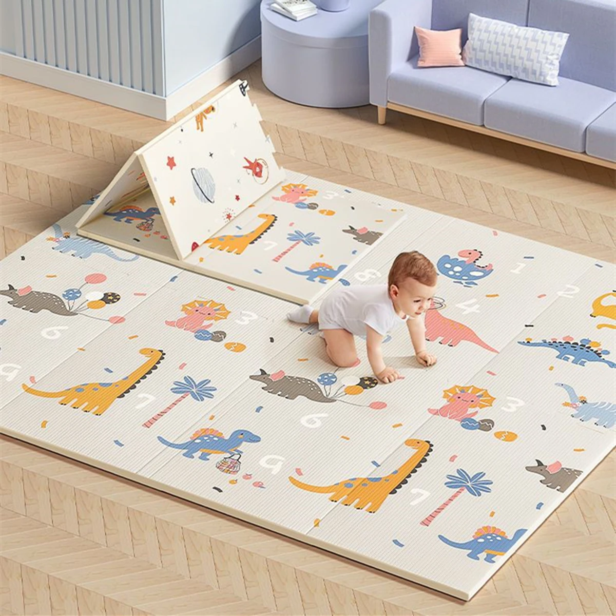 พรมเด็กปลอดสารพิษ พับได้ สำหรั - Baby Nursery Games บทวิจารณ์และราคา
