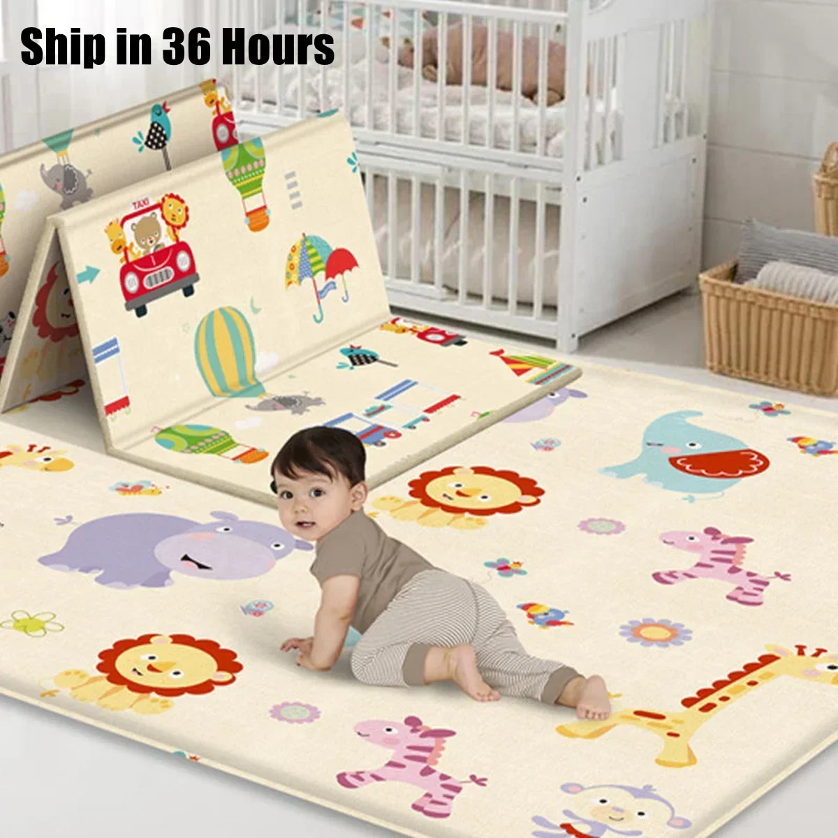 ปลอดสารพิษพับเด็กเล่นเสื่อการศ - Baby Nursery Games บทวิจารณ์และราคา