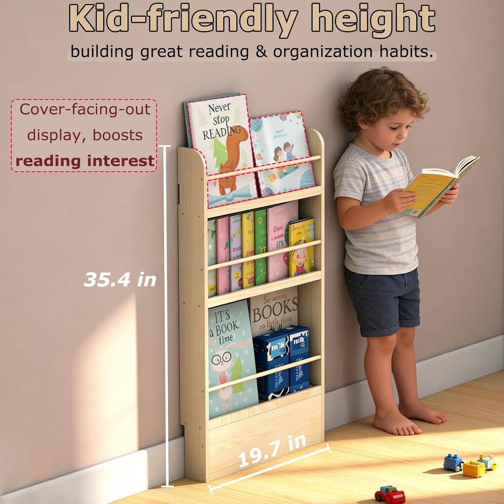 ชั้นวางหนังสือหลังประตู - ชั้น - Baby Nursery Bookshelf บทวิจารณ์และราคา
