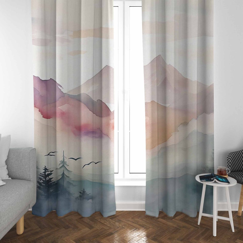 ม่านป่าภูเขา ม่านห้องนอนเด็ก ม - Baby Nursery Blackout Curtains บทวิจารณ์และราคา