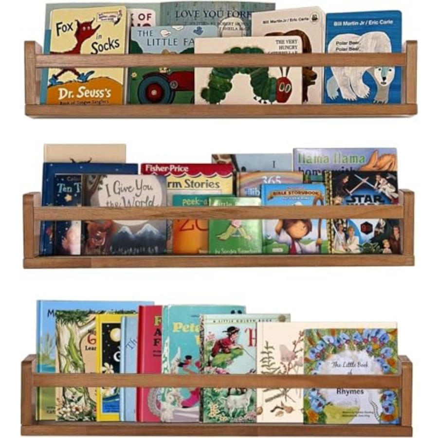 ชั้นวางของในห้องเด็กอ่อน ชั้นว - Baby Nursery Bookshelf บทวิจารณ์และราคา