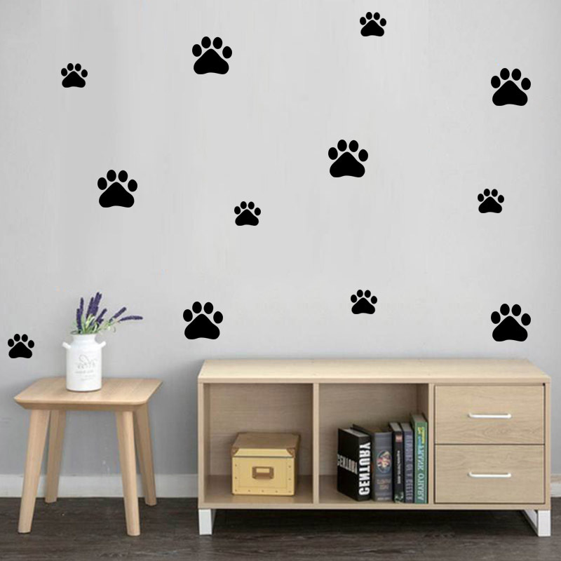 การ์ตูนสุนัข Cat PAW พิมพ์สติ๊ - Baby Nursery Decals บทวิจารณ์และราคา