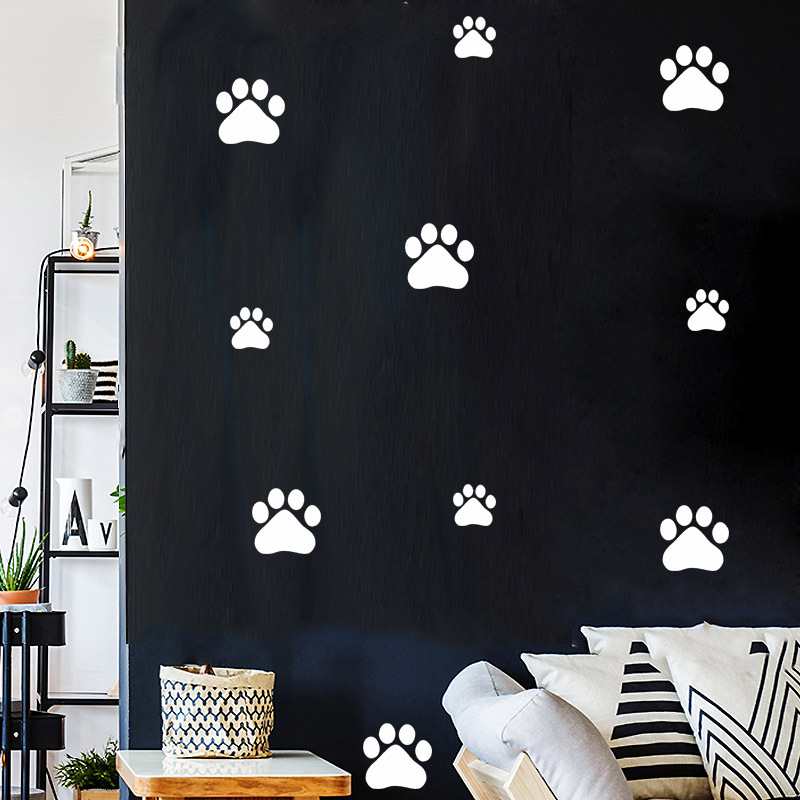 การ์ตูนสุนัข Cat PAW พิมพ์สติ๊ - Baby Nursery Decals บทวิจารณ์และราคา