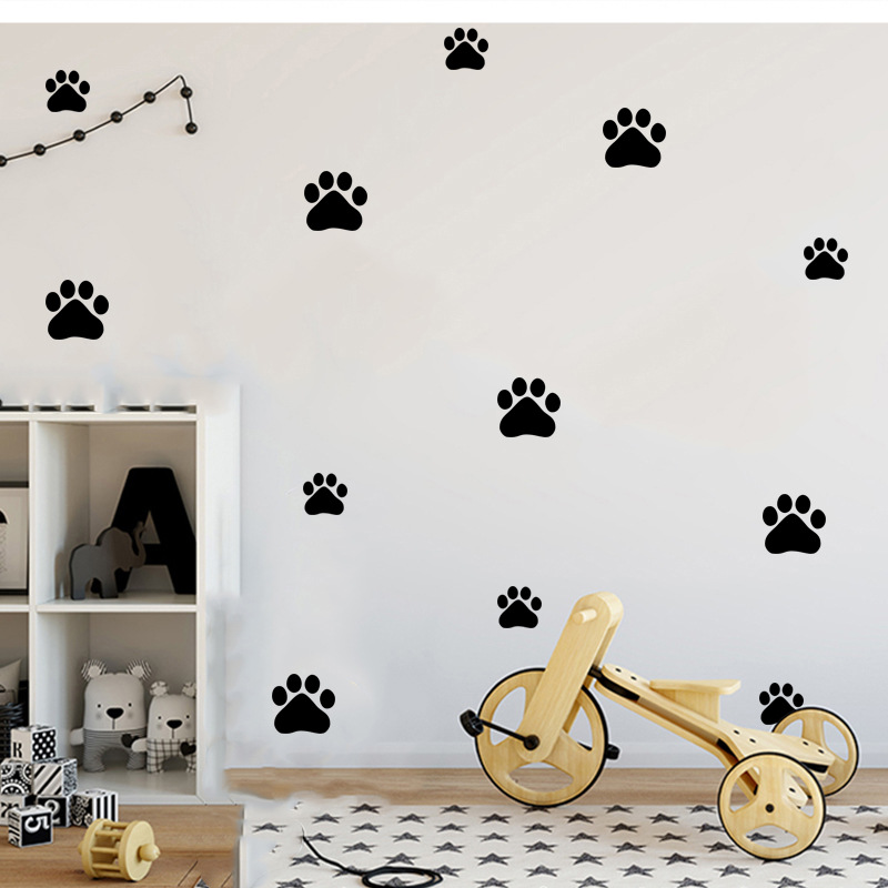 การ์ตูนสุนัข Cat PAW พิมพ์สติ๊ - Baby Nursery Decals บทวิจารณ์และราคา