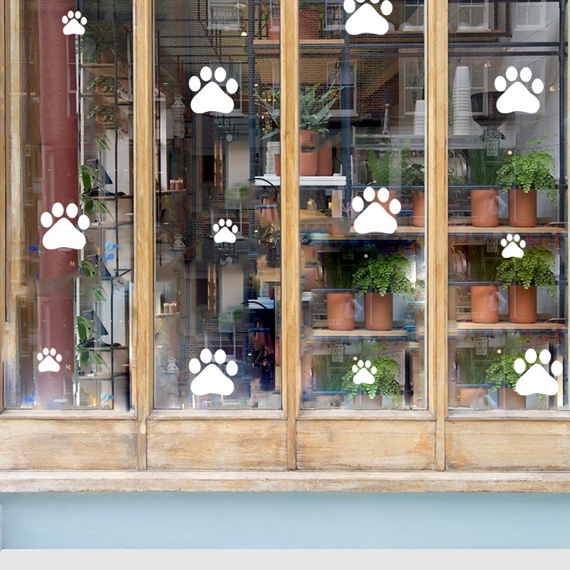 การ์ตูนสุนัข Cat PAW พิมพ์สติ๊ - Baby Nursery Decals บทวิจารณ์และราคา