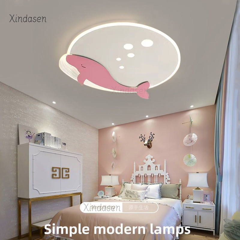 โคมไฟเพดานห้องเด็ก รูปปลาวาฬ โ - Baby Nursery Ceiling Light บทวิจารณ์และราคา