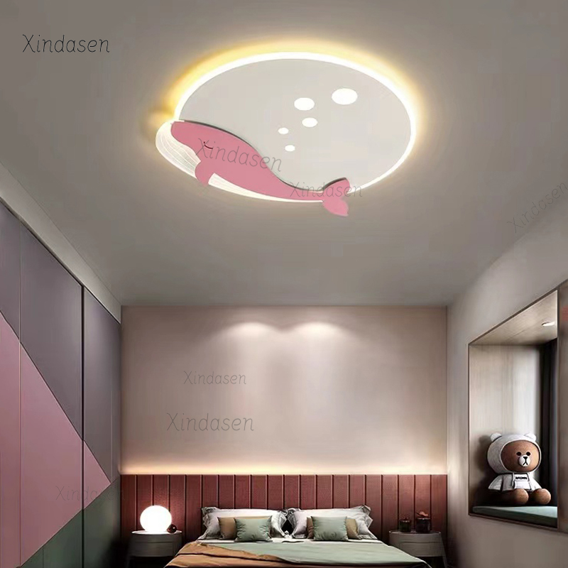 โคมไฟเพดานห้องเด็ก รูปปลาวาฬ โ - Baby Nursery Ceiling Light บทวิจารณ์และราคา