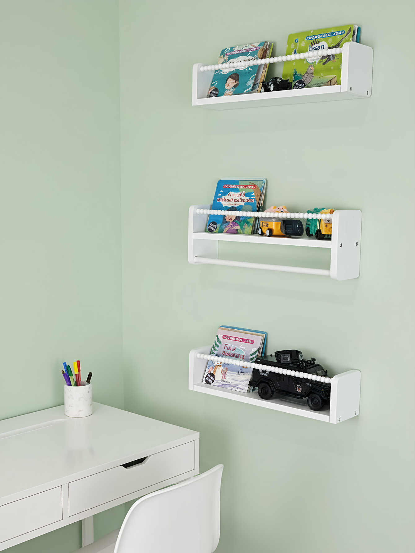 ชั้นวางหนังสือสำหรับห้องเด็ก,  - Baby Nursery Bookshelf บทวิจารณ์และราคา