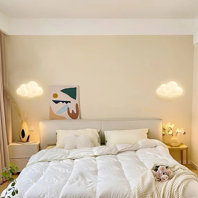 ไวท์คลาวด์โคมไฟติดผนังสำหรับห้ - Baby Nursery Knobs บทวิจารณ์และราคา