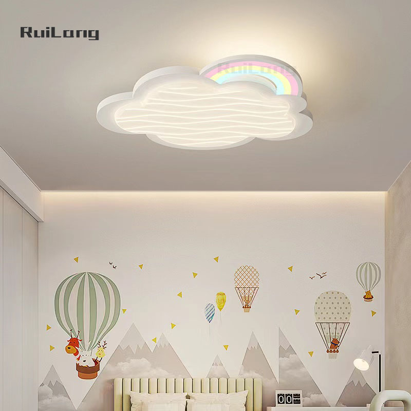 โคมไฟเพดาน LED รูปเมฆสีรุ้งทัน - Baby Nursery Ceiling Light บทวิจารณ์และราคา