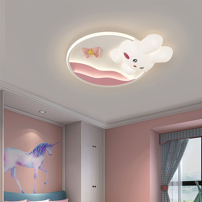 ใหม่ 3D กระต่ายโคมไฟเพดานการ์ต - Baby Nursery Ceiling Light บทวิจารณ์และราคา