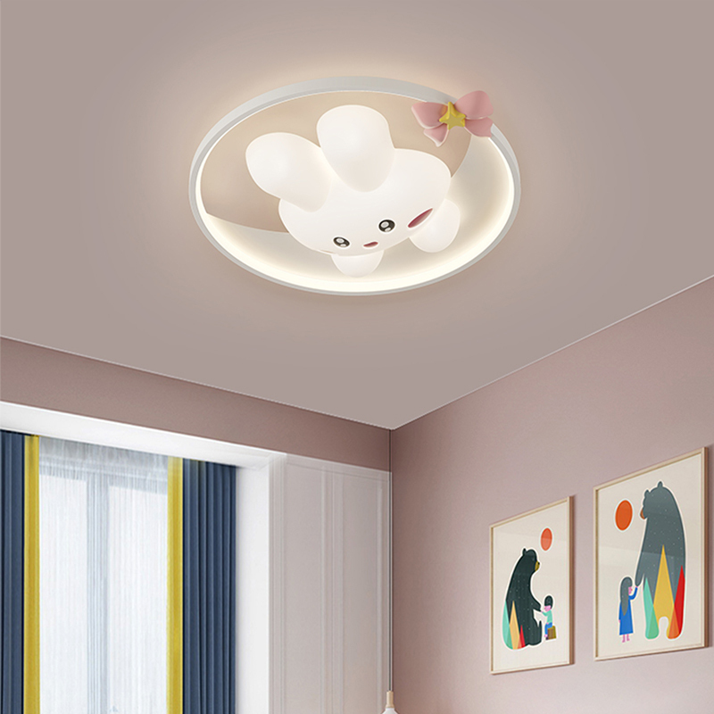 ใหม่ 3D กระต่ายโคมไฟเพดานการ์ต - Baby Nursery Ceiling Light บทวิจารณ์และราคา