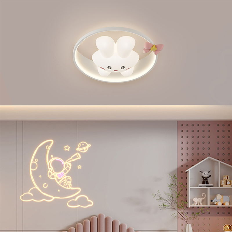 ใหม่ 3D กระต่ายโคมไฟเพดานการ์ต - Baby Nursery Ceiling Light บทวิจารณ์และราคา