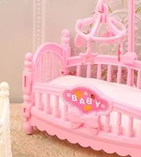 1:12 ตุ๊กตาจิ๋ว มินิ เตียงเด็ก - Baby Nursery Accessories บทวิจารณ์และราคา