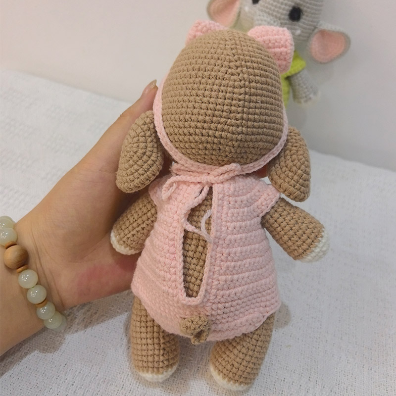 ของเล่นตุ๊กตาคู่ช้างโครเชต์แฮน - Baby Nursery Games บทวิจารณ์และราคา
