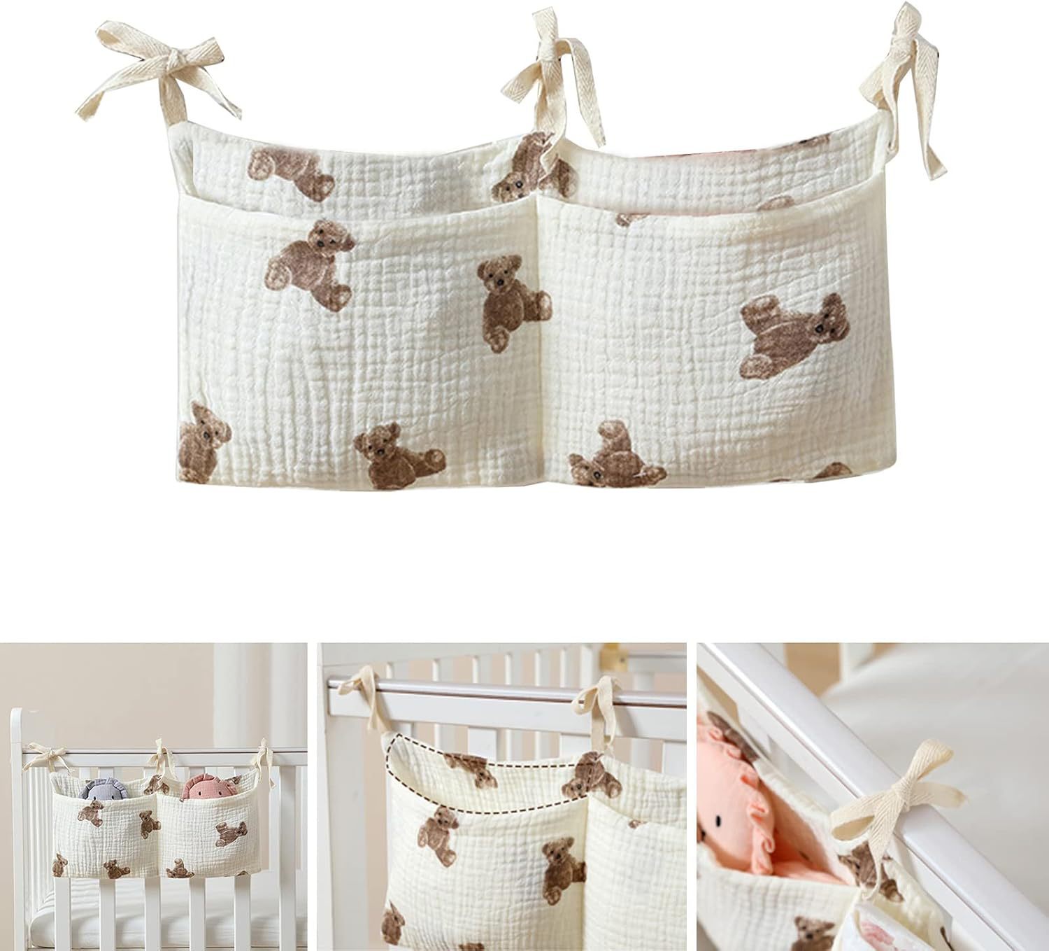 Baby Crib Organizer Cot Caddy  - Baby Nursery Games บทวิจารณ์และราคา