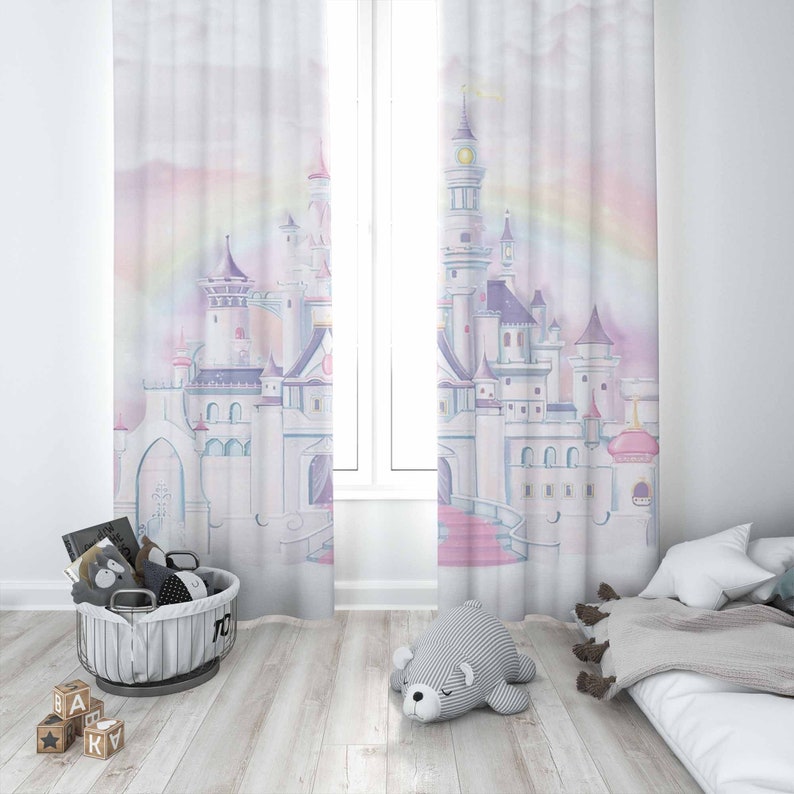 ผ้าม่านปราสาทเจ้าหญิง ผ้าม่านห - Baby Nursery Blackout Curtains บทวิจารณ์และราคา