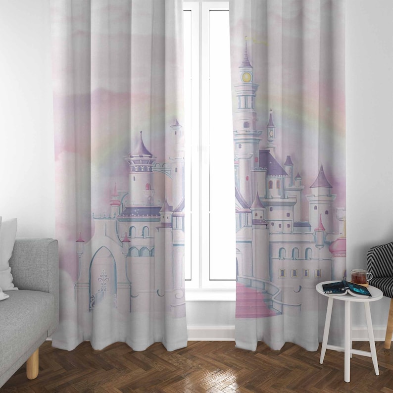 ผ้าม่านปราสาทเจ้าหญิง ผ้าม่านห - Baby Nursery Blackout Curtains บทวิจารณ์และราคา