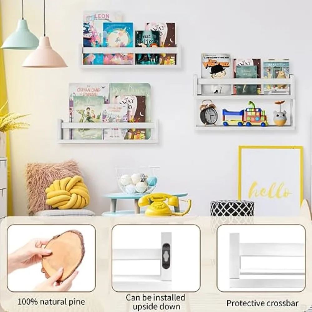 ชั้นวางหนังสือเด็ก QimCoor ชุด - Baby Nursery Bookshelf บทวิจารณ์และราคา
