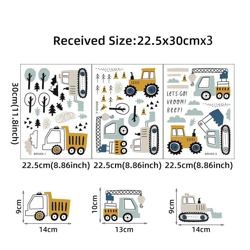 วาดด้วยมือน่ารักรถยนต์ Cargo ร - Baby Nursery Decals บทวิจารณ์และราคา