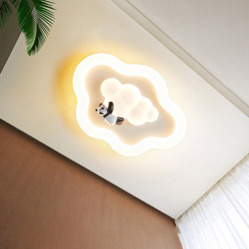 โคมไฟเพดานรูปเมฆสีขาวน่ารัก ไฟ - Baby Nursery Knobs บทวิจารณ์และราคา