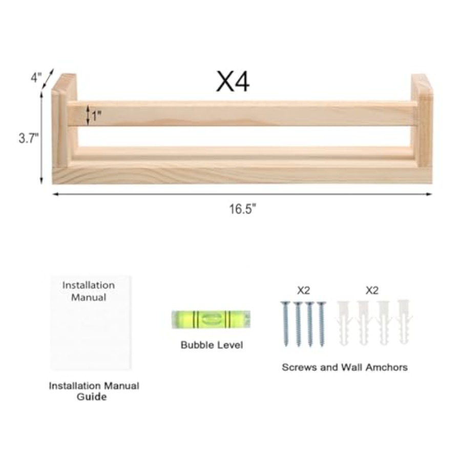 ชั้นวางของในห้องเด็กอ่อน ชุด 4 - Baby Nursery Bookshelf บทวิจารณ์และราคา