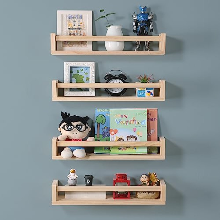 ชั้นวางของในห้องเด็กอ่อน ชุด 4 - Baby Nursery Bookshelf บทวิจารณ์และราคา