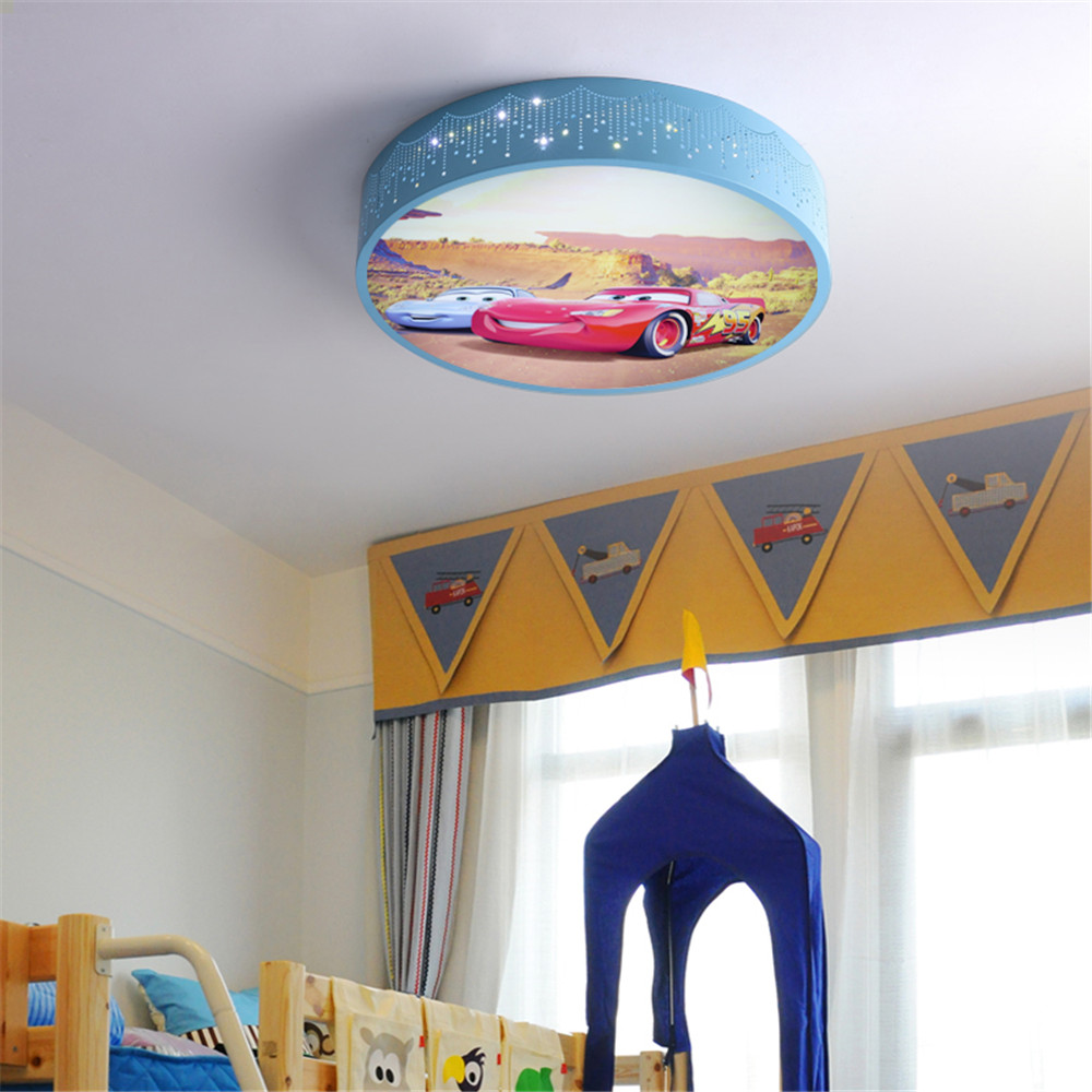 รถการ์ตูนรอบโคมไฟเพดาน LED เปล - Baby Nursery Ceiling Light บทวิจารณ์และราคา