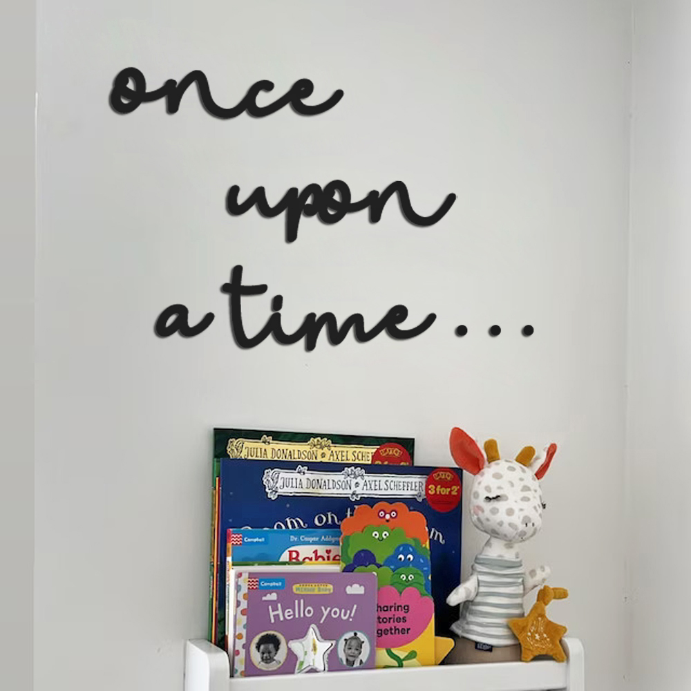 กาลครั้งหนึ่งนานมาแล้วป้ายอะคร - Baby Nursery Bookshelf บทวิจารณ์และราคา