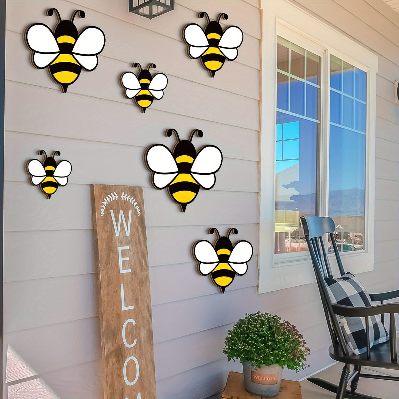 สติ๊กเกอร์ติดผนังไม้รูปผึ้งน่า - Baby Nursery Decals บทวิจารณ์และราคา