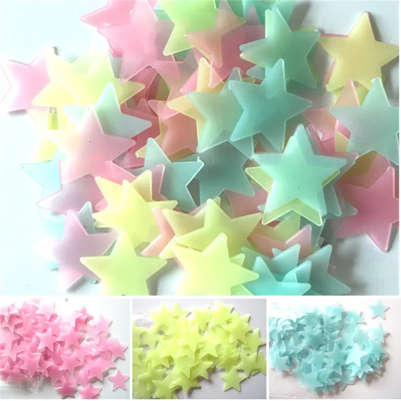 100 ชิ้นเรืองแสงในที่มืดสติ๊กเ - Baby Nursery Decals บทวิจารณ์และราคา