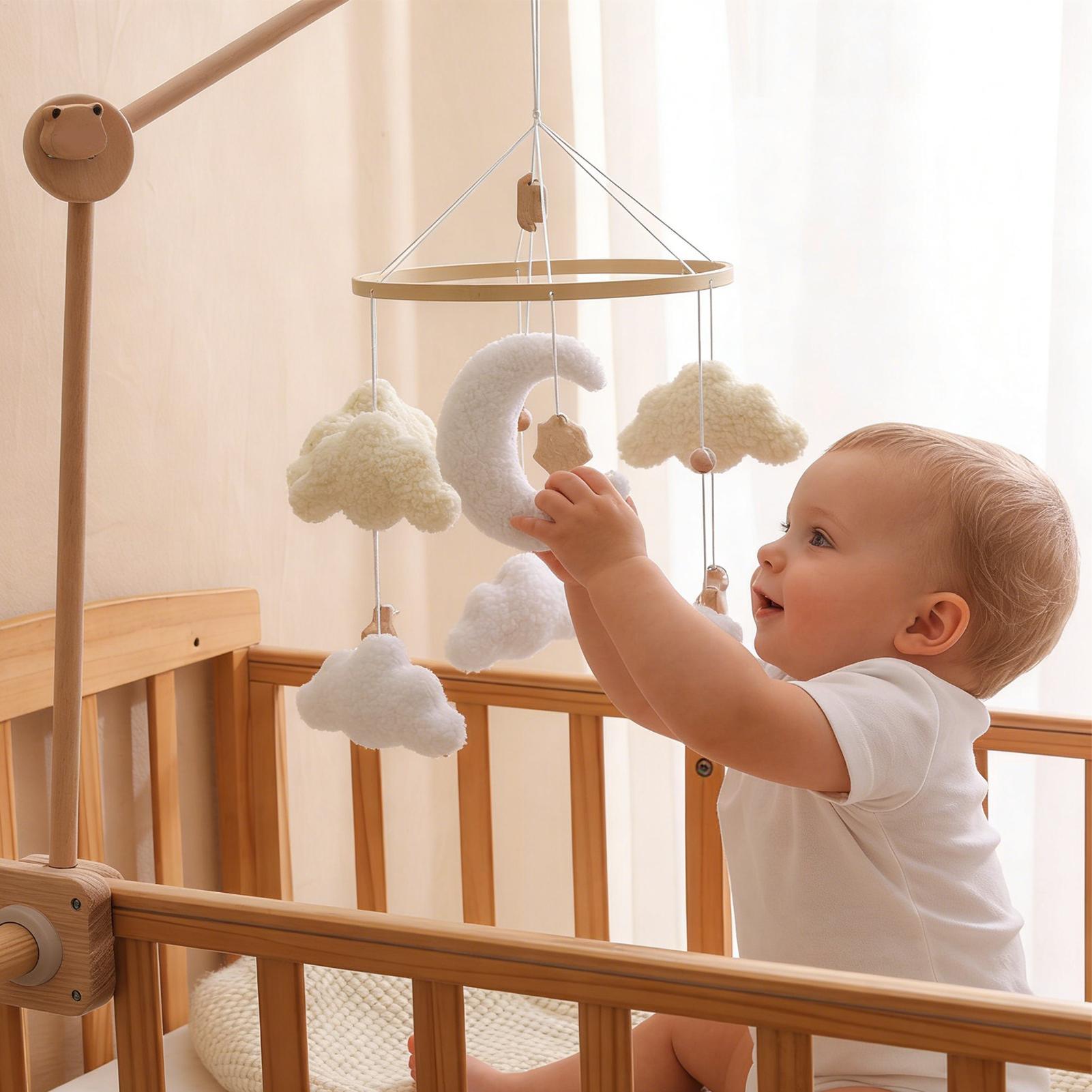 โมบายไม้สำหรับเตียงเด็ก ของเล่ - Baby Nursery Games บทวิจารณ์และราคา