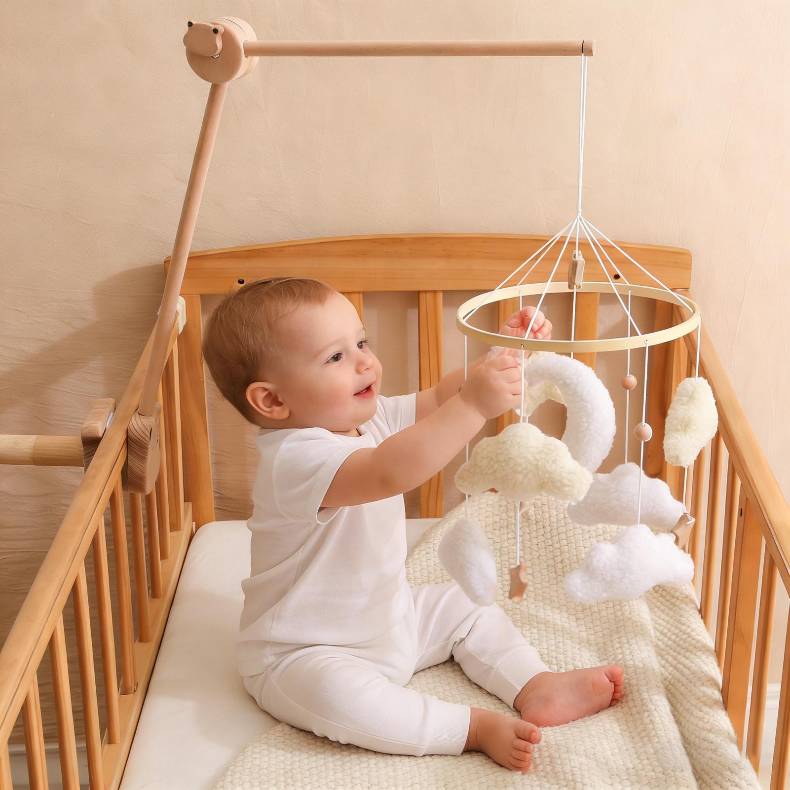 โมบายไม้สำหรับเตียงเด็ก ของเล่ - Baby Nursery Games บทวิจารณ์และราคา